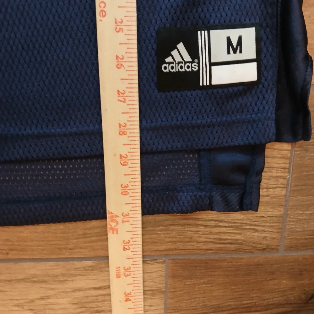 Michigan Wolverines Football Jersey Mens Medium Navy Blue #1 Adidas Mesh